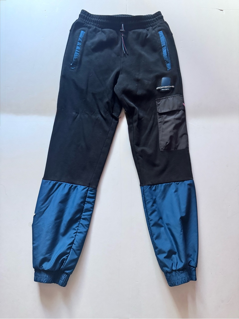 Puma Black and Blue Men’s Jogger Sweatpants